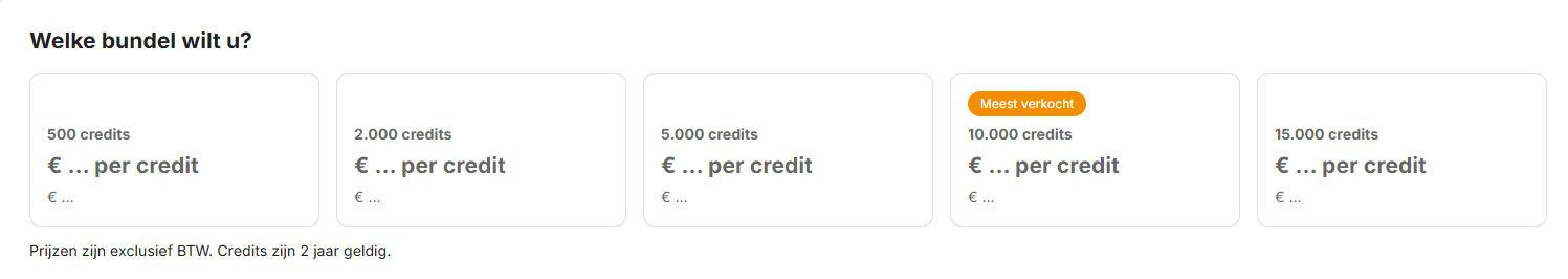 Kies de bundel die bij je past.
