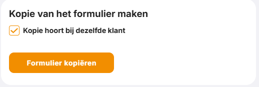 Kopie van het formulier maken op de tab Bekijk.