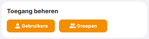 Toegang beheren op de tab Bekijk.