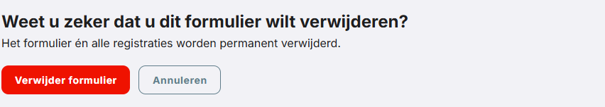 De app vraagt eerst om een bevestiging.