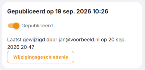 De knop Wijzigingsgeschiedenis op de tab Bekijk.